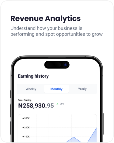 Revenue Analytics — Understand how your business is performing and spot opportunities to grow.